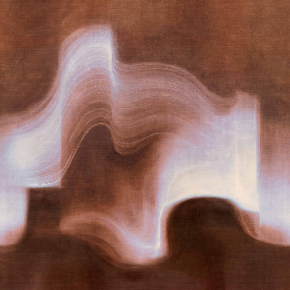 Tres Tintas Luminous Flux Granate muurbehang M5504-3, granaatrood, Entre Luces collectie