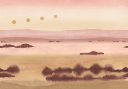 Tres Tintas behang Many Moons Ámbar M5501-3