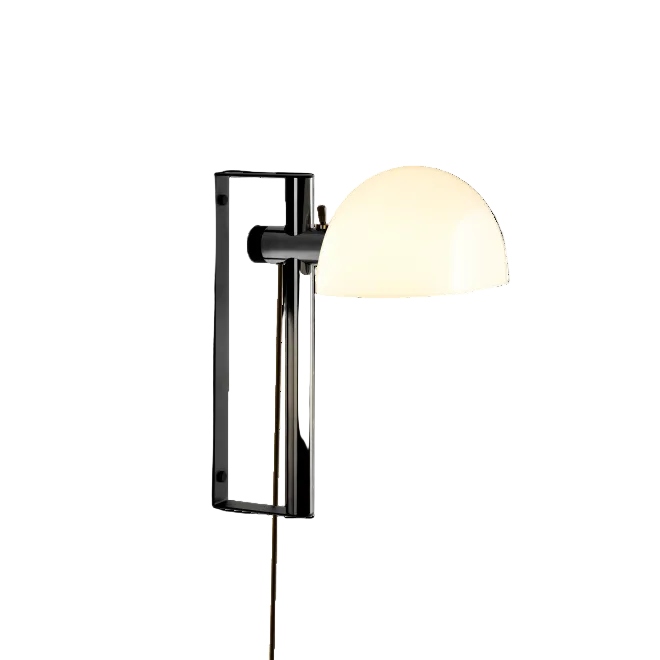 Marset Lauro A wandlamp donkerbruin wit