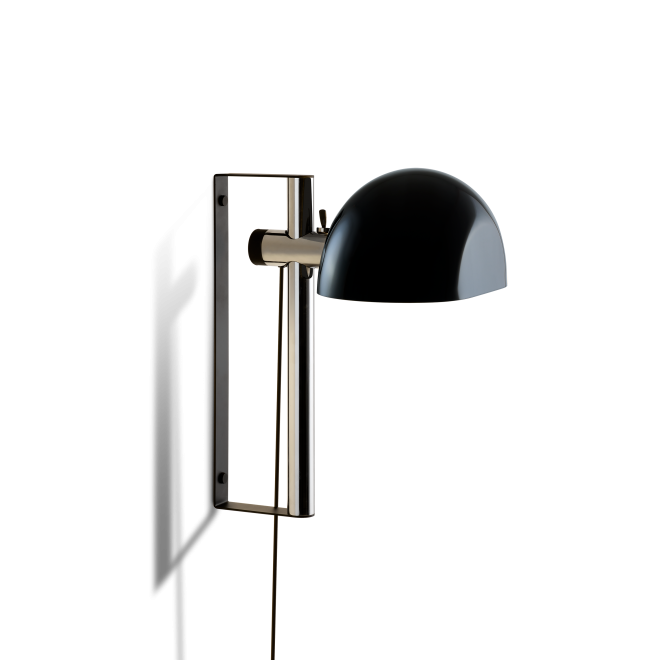 Marset Lauro A wandlamp verchroomd staal zwart