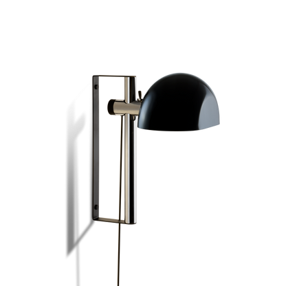 Marset Lauro A wandlamp verchroomd staal zwart