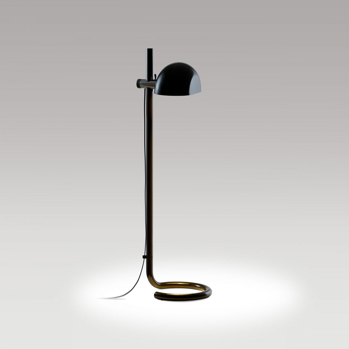 Marset Lauro P vloerlamp donkerbruin zwart