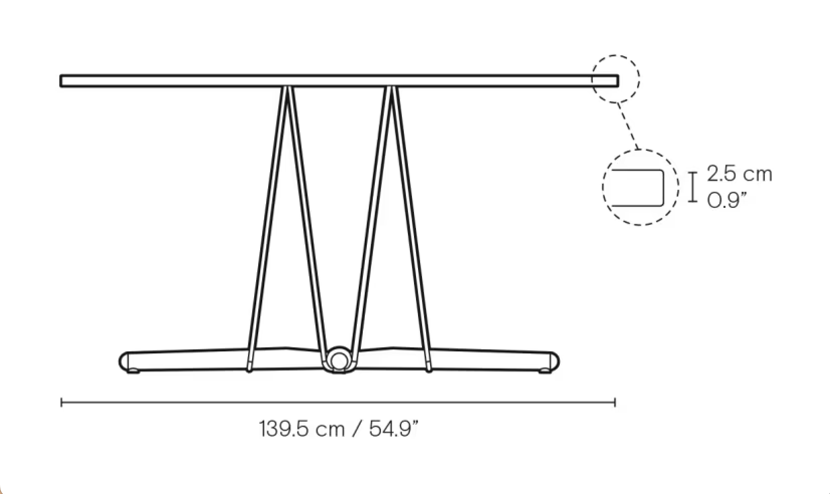 Carl Hansen &amp; Son E020 Embrace tafel