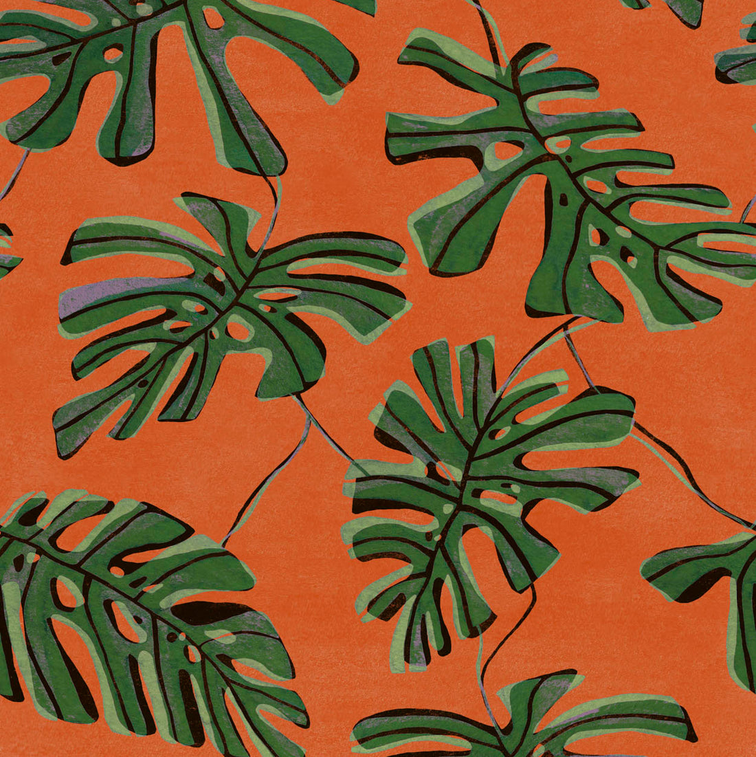 Tres Tintas behang Monstera Naranja BS5301-3