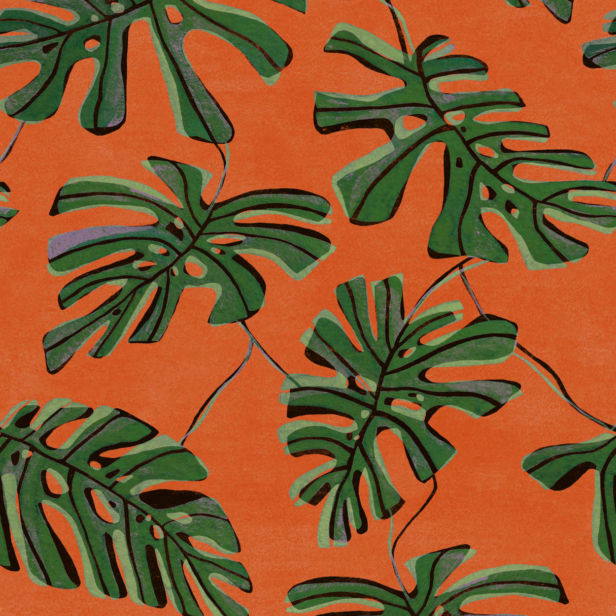 Tres Tintas behang Monstera Naranja BS5301-3