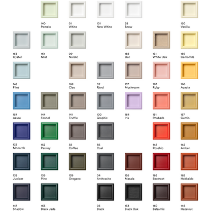 Montana kleurenoverzicht alle kleuren