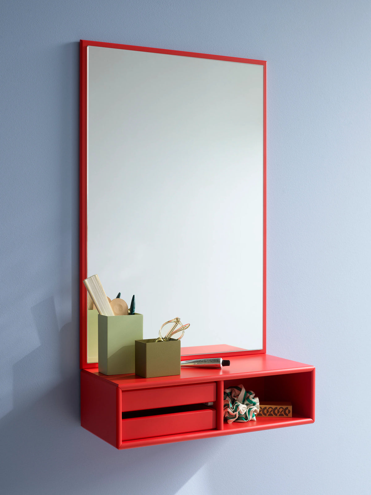 Montana Glance wandspiegel met plank