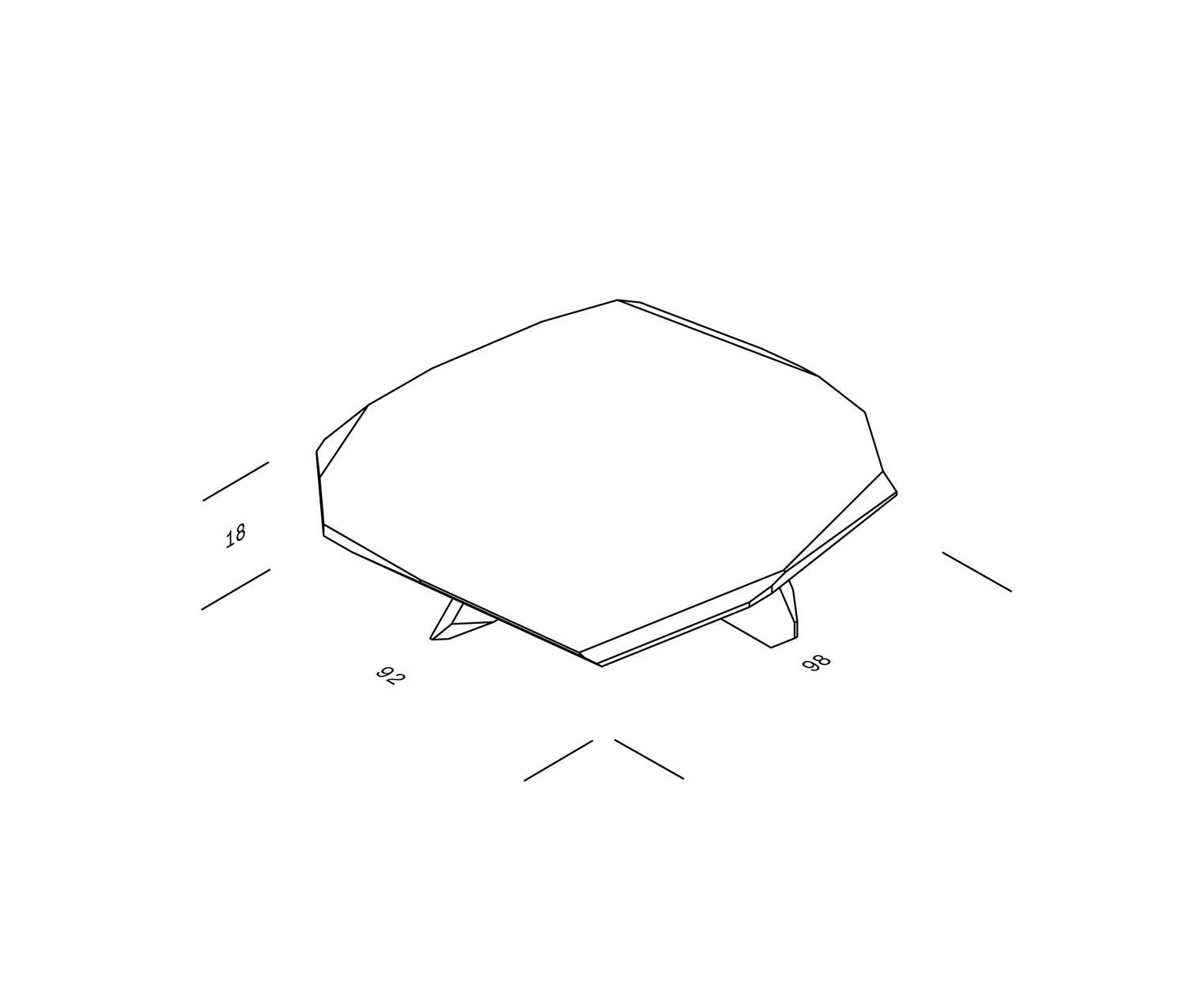 OUT Fels Coffee table maten