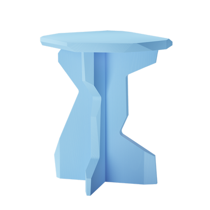 OUT Fels stool kruk/bijzettafel light blue