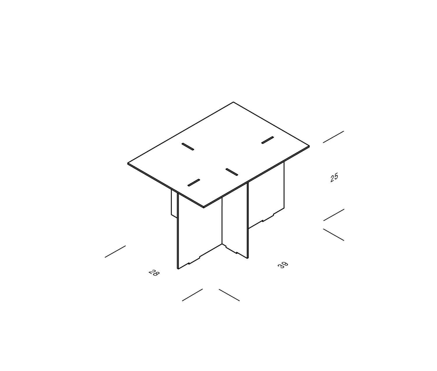 OUT Novak side table maten