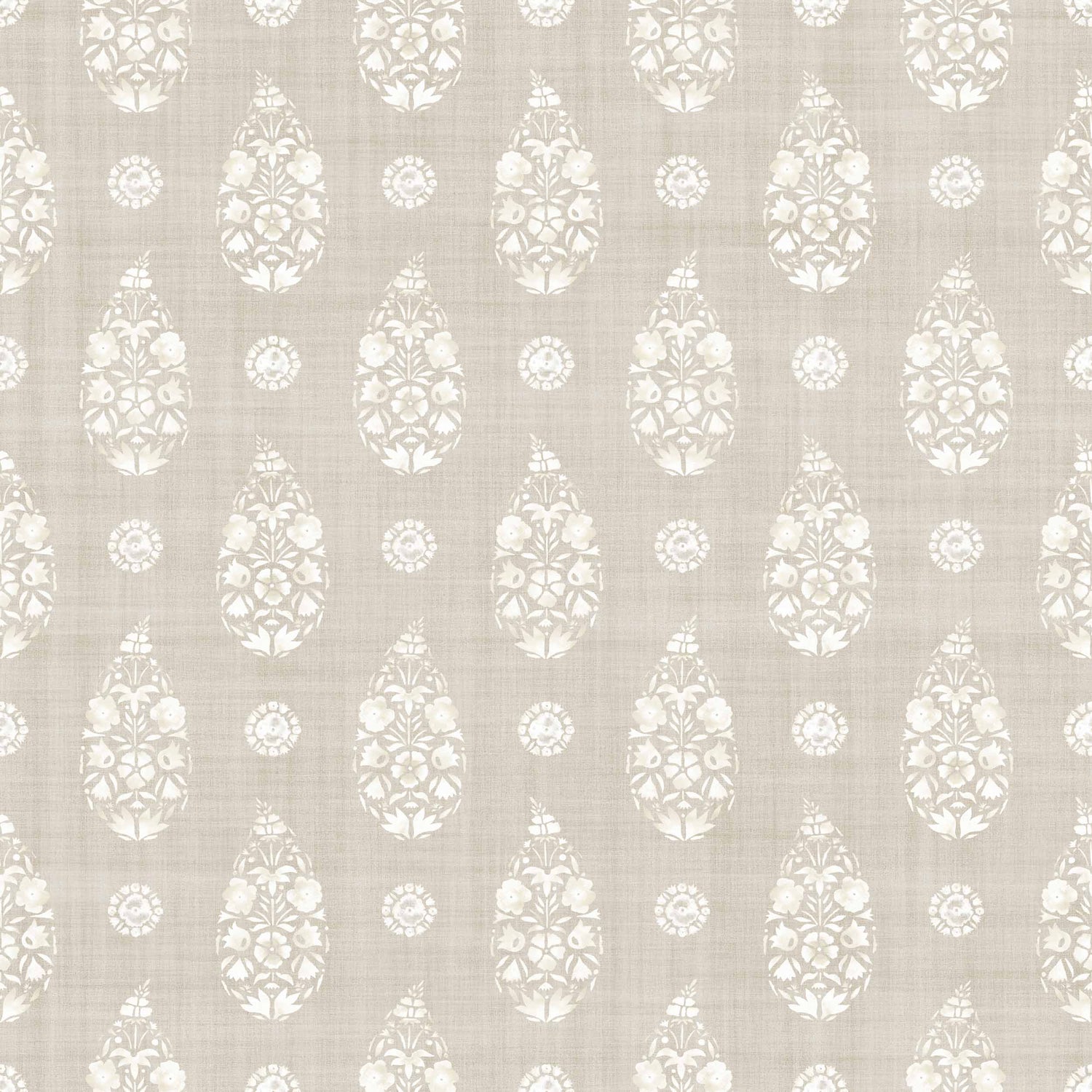 Coordonné behang Paisley Taupe B00328