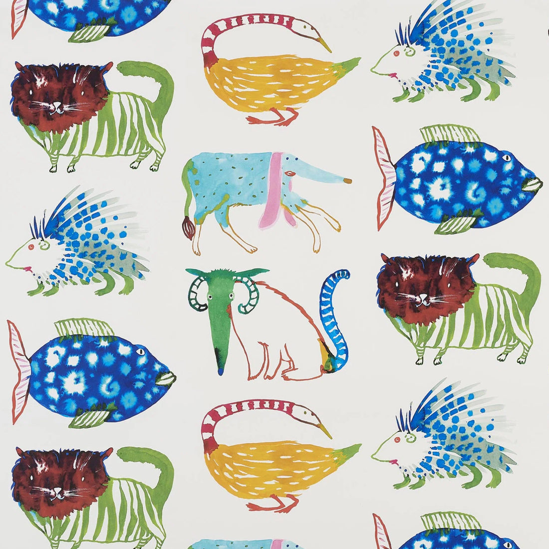 Pierre Frey behang Mardi Gras Multicolore FP827001