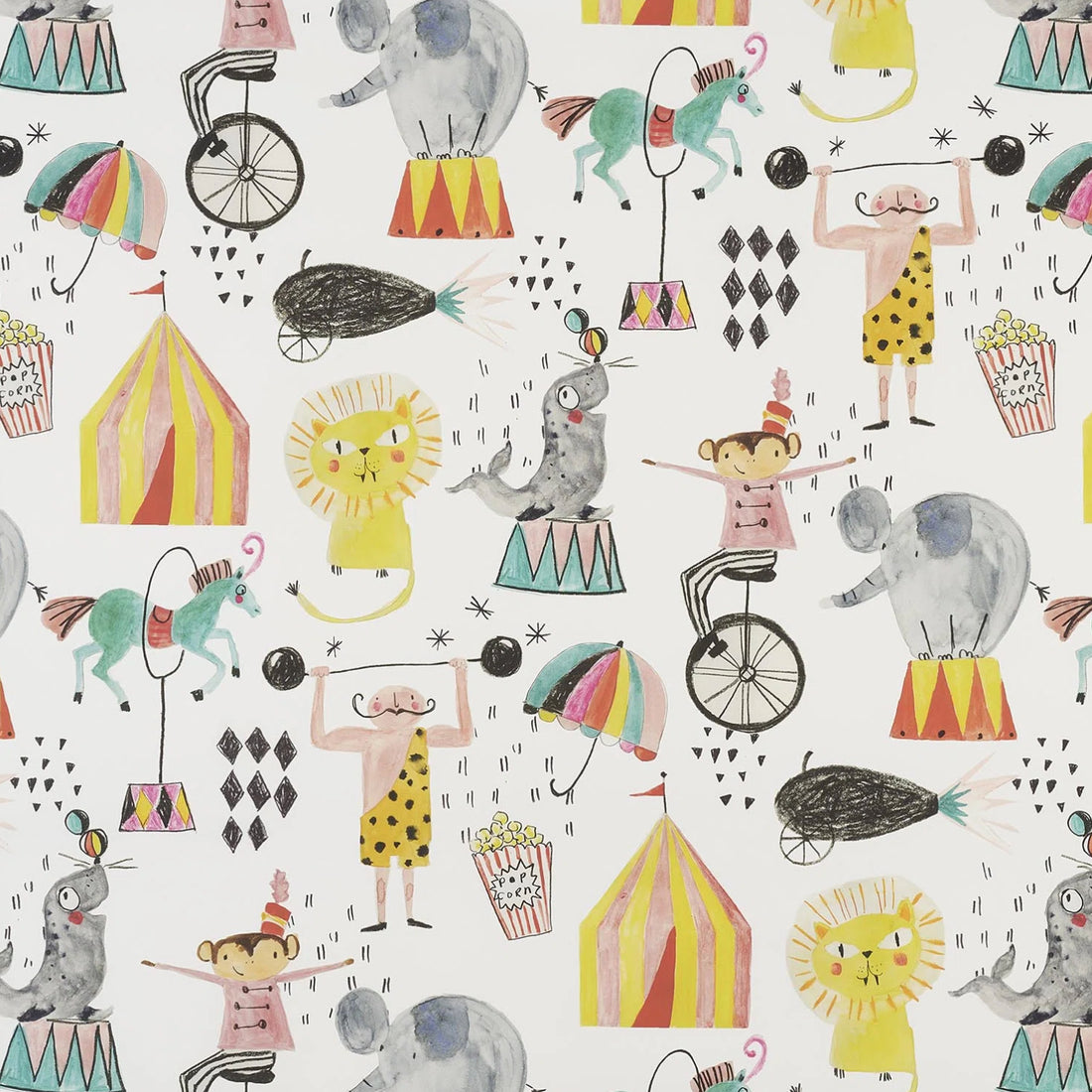 Pierre Frey behang Pop Corn Multicolore FP828001