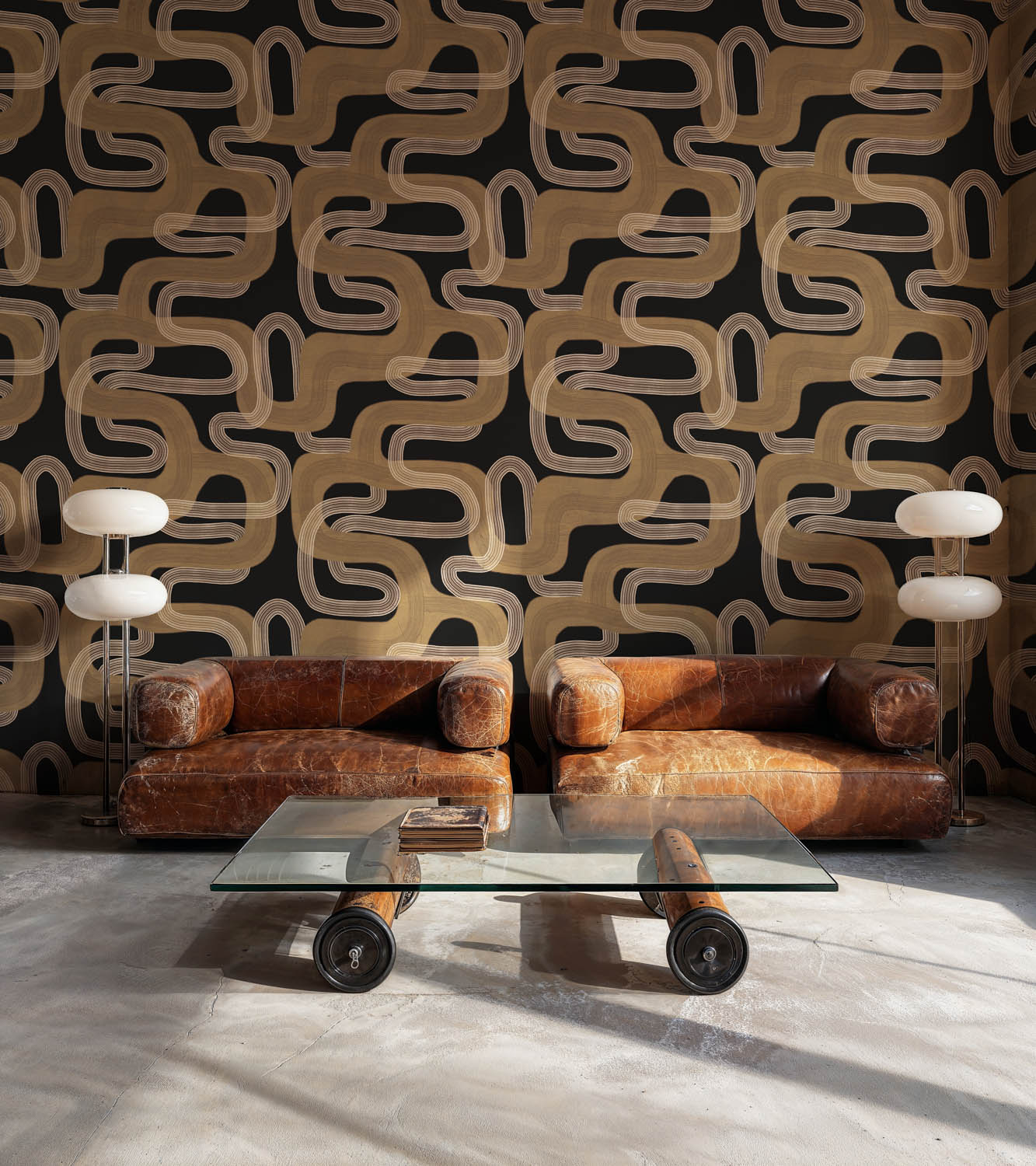 Tres Tintas behang Pipelines Stone UT5401-6