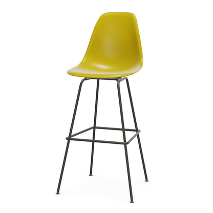 Vitra Eames plastic stool RE hoog met gepoedercoat onderstel