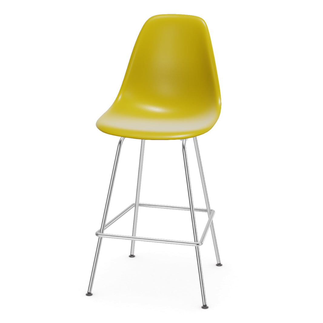 Vitra Eames plastic stool RE medium met Chroom onderstel