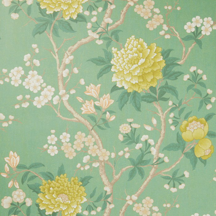 Liberty behang Porcelain Trail in Jade