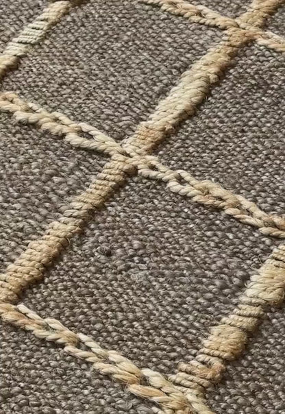 Layered Strata Jute vloerkleed Brown video 