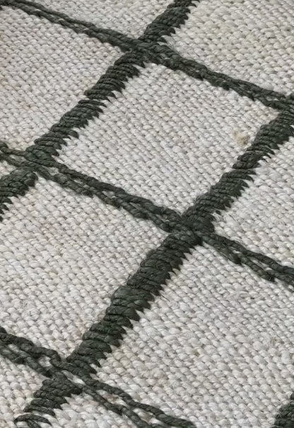 Layered Strata Jute vloerkleed Green video 