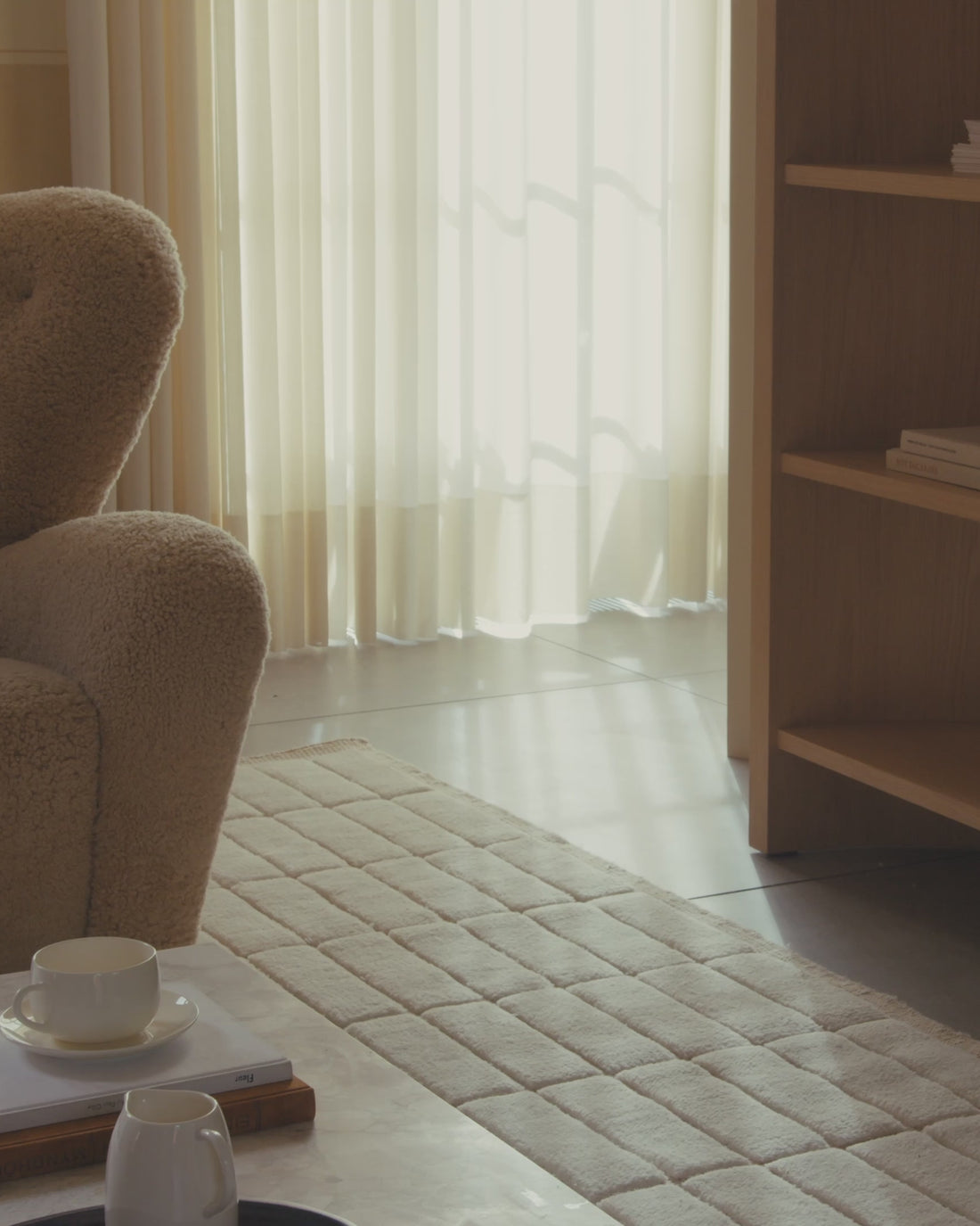 Audo Tile Ivory Rug