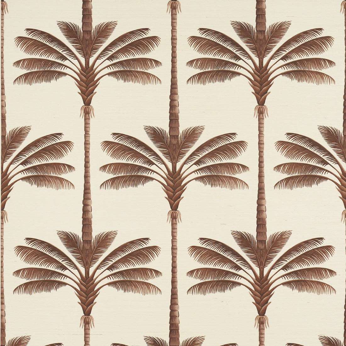 Schumacher A Palm Is A Palm Sisal behangbekleding Chocolate Meets Tobacco 5016960