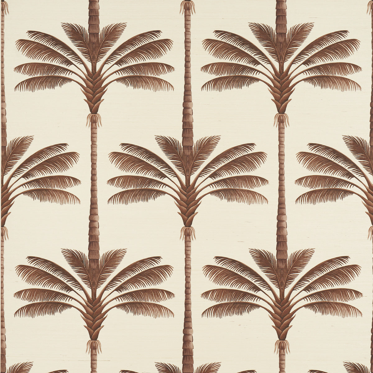 Schumacher A Palm Is A Palm Sisal behangbekleding Chocolate Meets Tobacco 5016960
