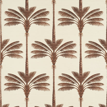 Schumacher A Palm Is A Palm Sisal behangbekleding Chocolate Meets Tobacco 5016960