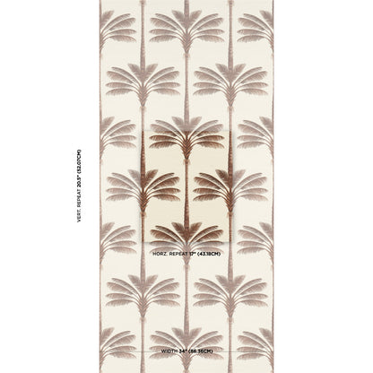 Schumacher A Palm Is A Palm Sisal Chocolate Meets Tobacco detailfoto