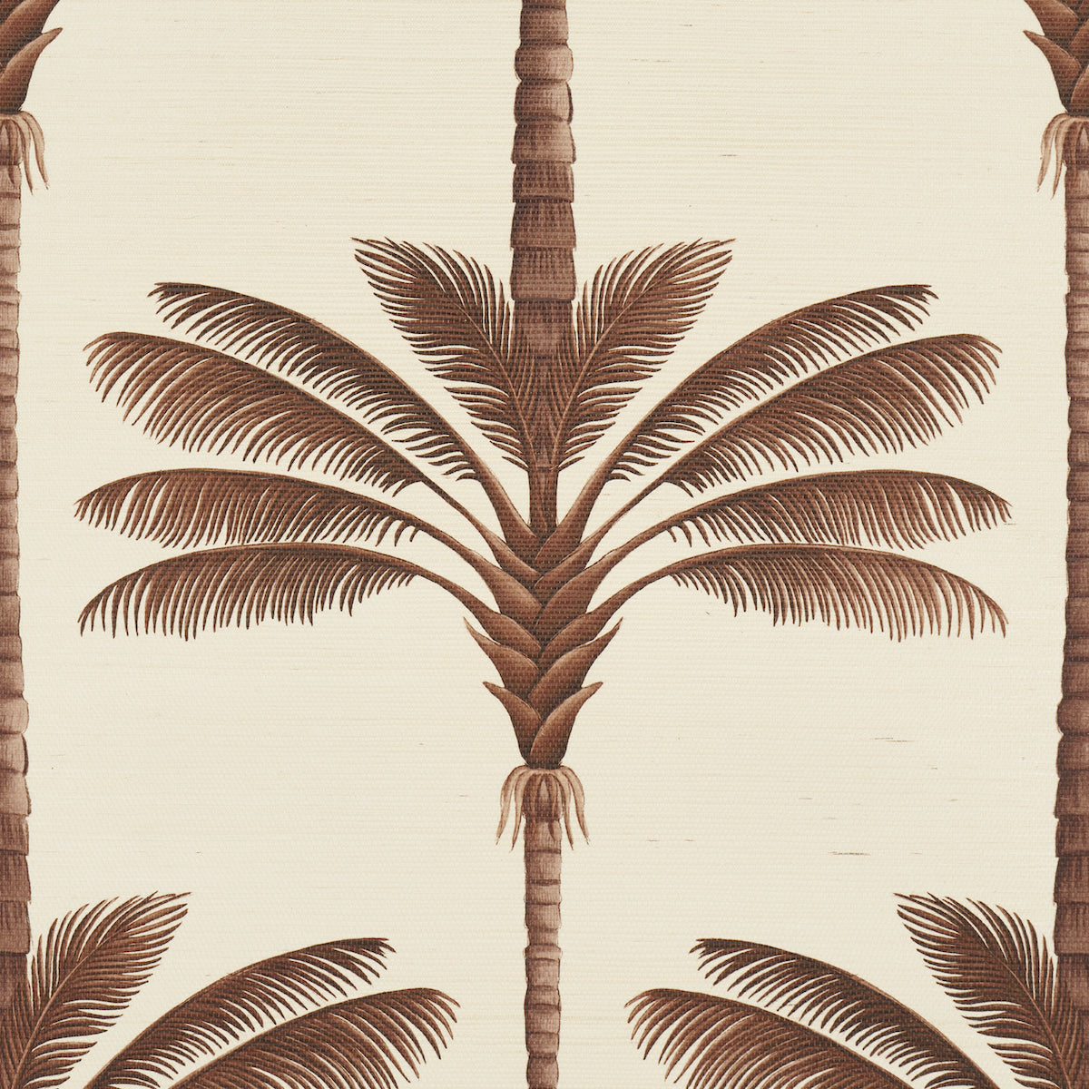 Schumacher A Palm Is A Palm Sisal Chocolate Meets Tobacco sfeerbeeld interieur
