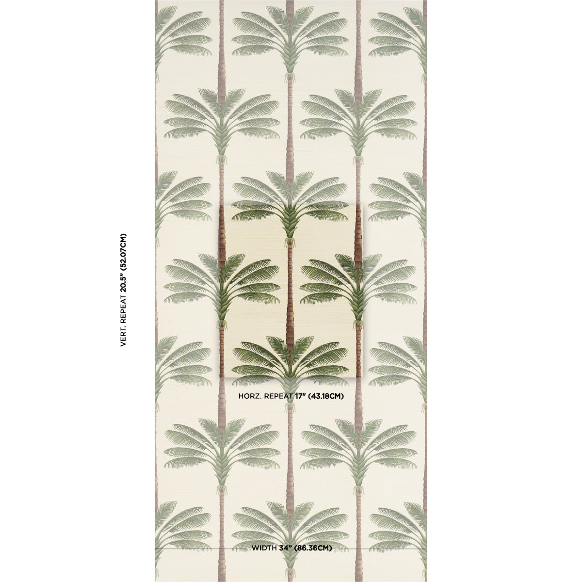 Schumacher A Palm Is A Palm Sisal detail