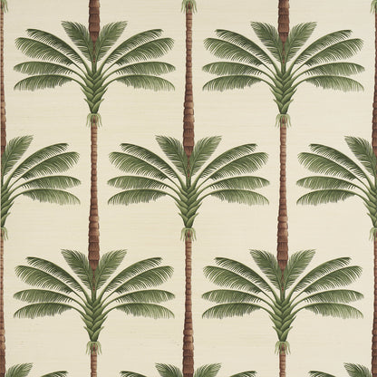 Schumacher A Palm Is A Palm Sisal Daylight Evergreen