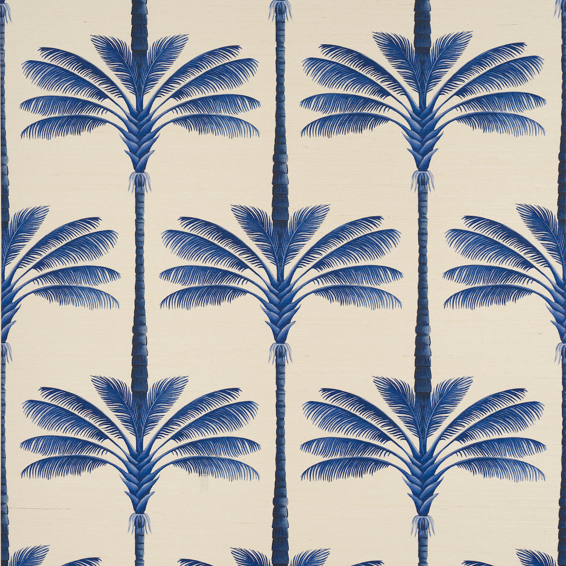 Schumacher A Palm Is A Palm Sisal behangbekleding Indigo Palm Grove 5016962