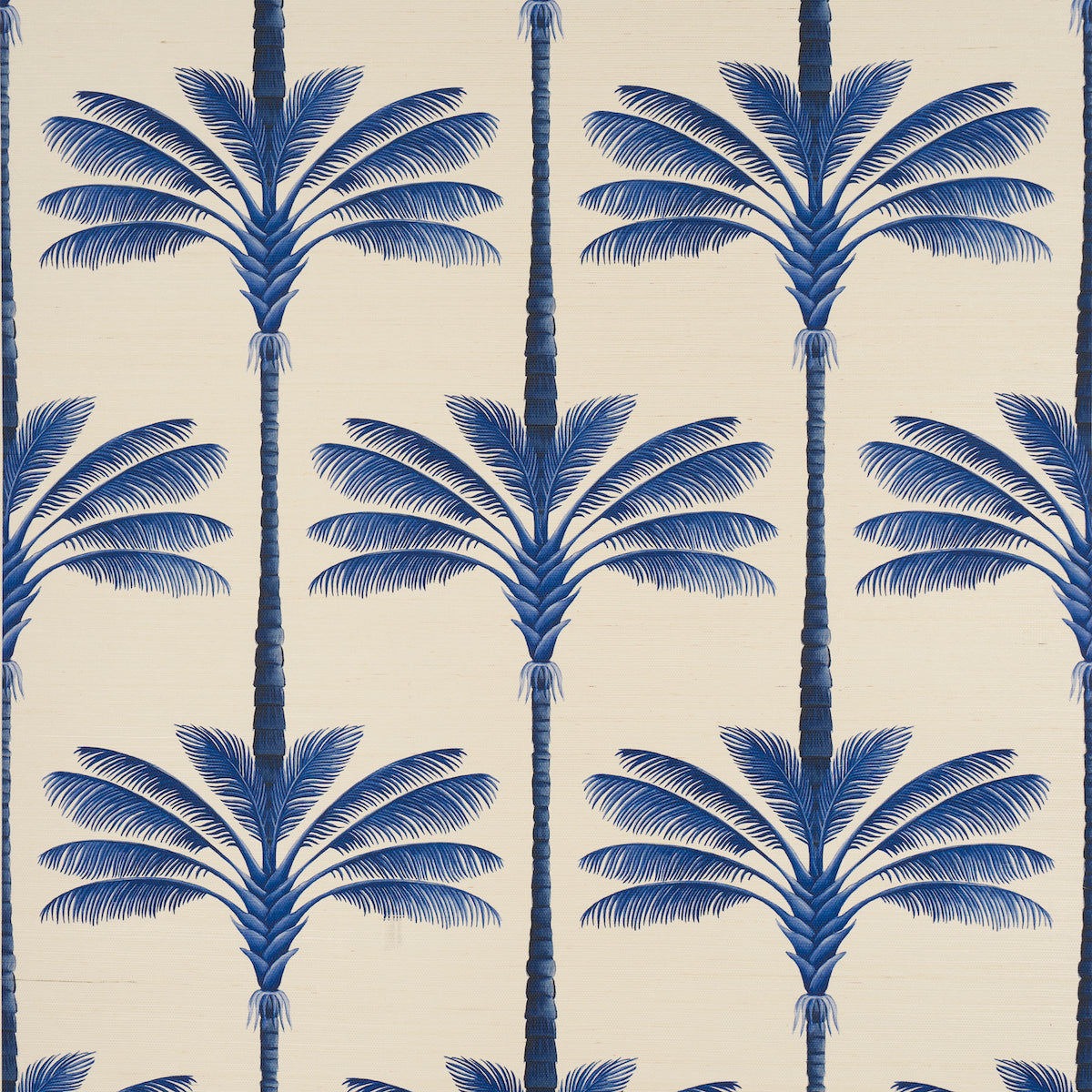 Schumacher A Palm Is A Palm Sisal behangbekleding Indigo Palm Grove 5016962