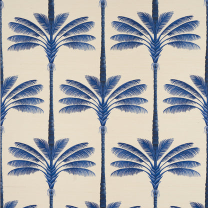 Schumacher A Palm Is A Palm Sisal behangbekleding Indigo Palm Grove 5016962