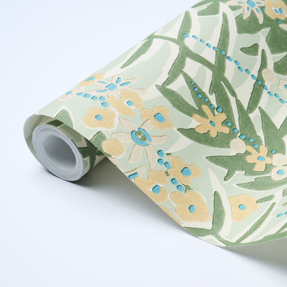 F. Schumacher Ashbee Botanical Aqua sfeerbeeld 2