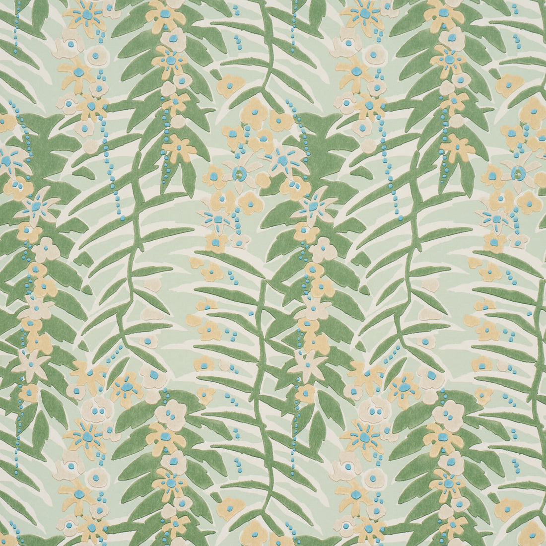 F. Schumacher Ashbee Botanical behang Aqua 5016250