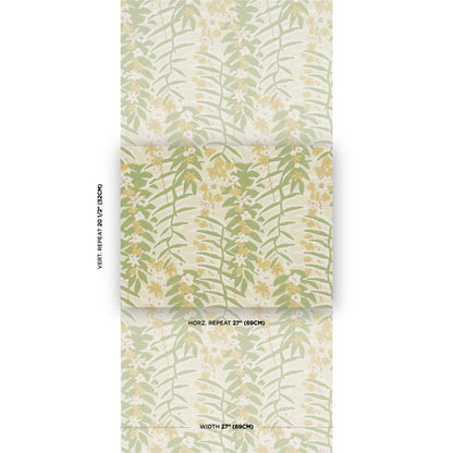 F. Schumacher Ashbee Botanical Citron patroondetail