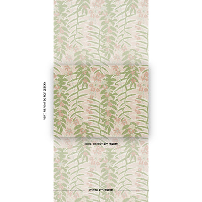 F. Schumacher Ashbee Botanical Petal patroondetail