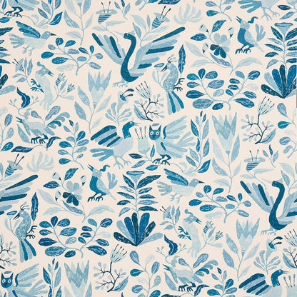 Schumacher Canopy behang Blue Birds 5014830