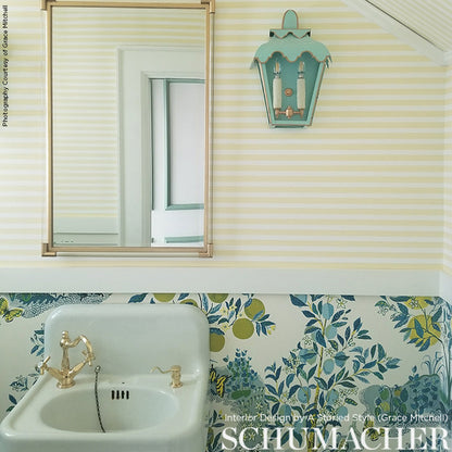 Schumacher Citrus Garden Panel Pool detailfoto