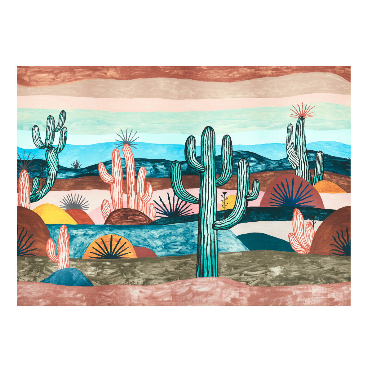 F. Schumacher Desert Scape Panel Set Prismatic 5014610