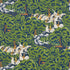 F. Schumacher Fox Chase behang Navy Green 5016151