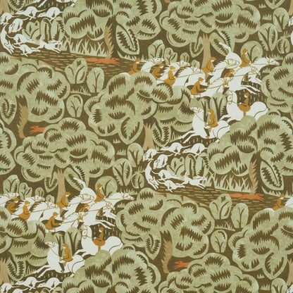 F. Schumacher Fox Chase behang Sage Soft Brown 5016152