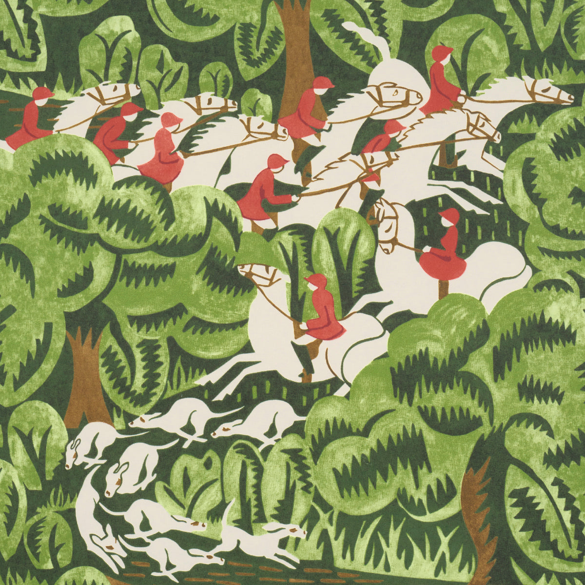 F. Schumacher Fox Chase Forest sfeerbeeld 2