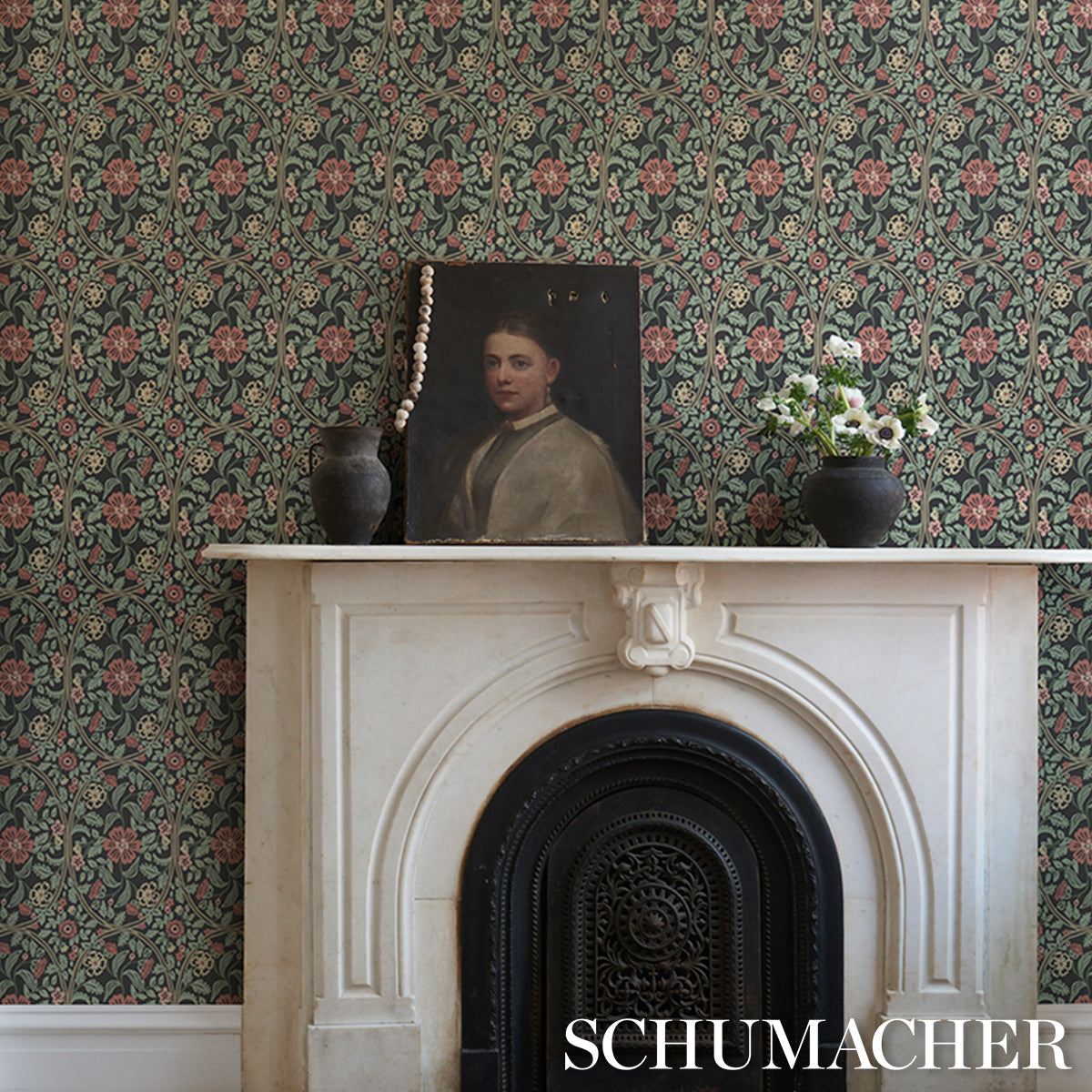 F. Schumacher Garden Guild Midnight sfeerbeeld 3