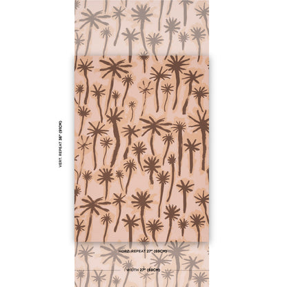 F. Schumacher Palmitas Coral patroondetail