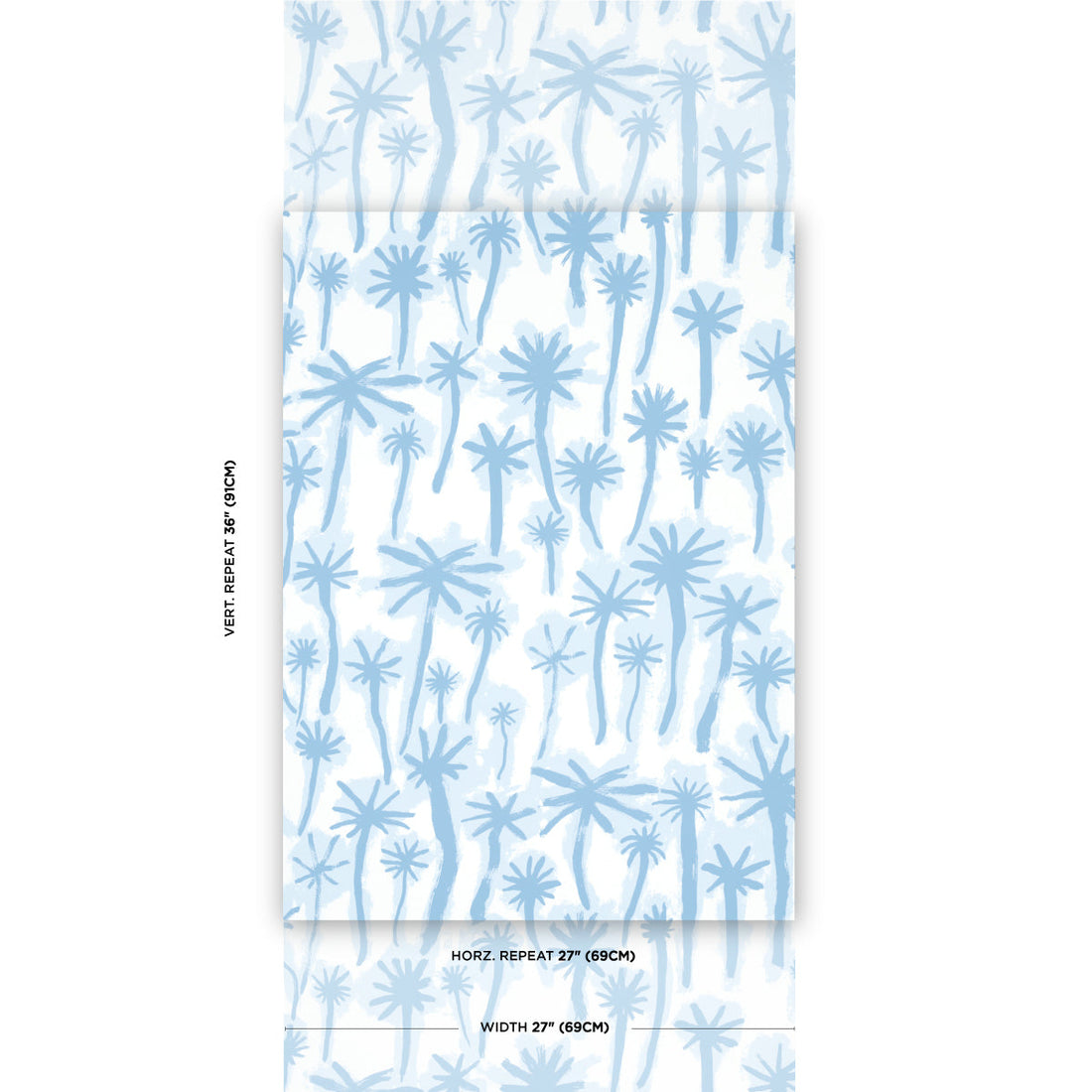 F. Schumacher Palmitas Mist patroondetail