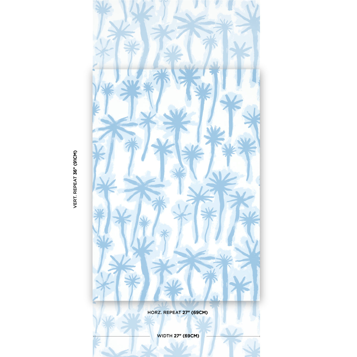 F. Schumacher Palmitas Mist patroondetail