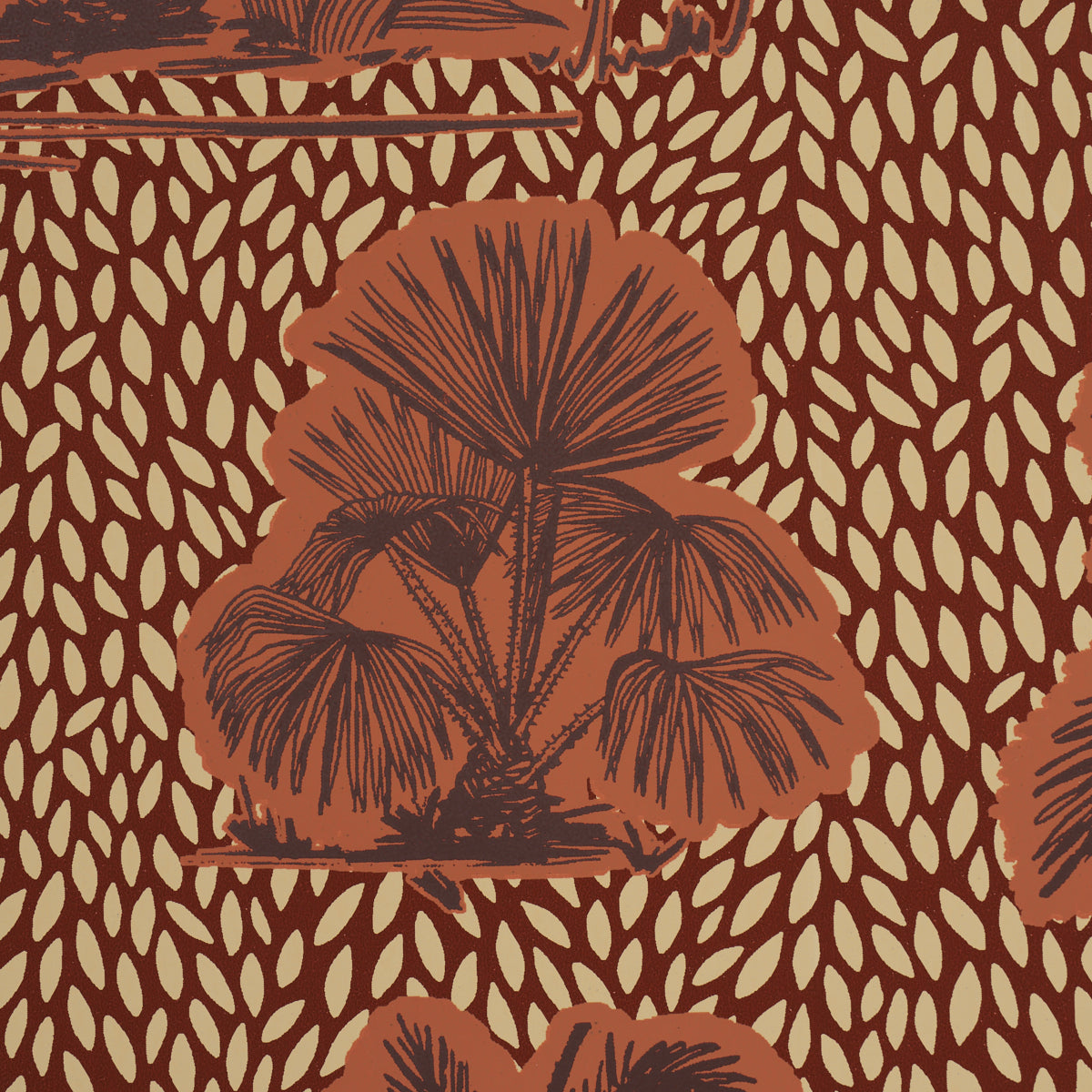 Schumacher Tropical Safari Print Sunset in Los Llanos detailfoto