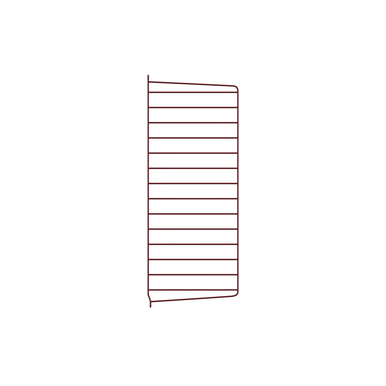 String Furniture wall panel 75x30 donkerrood